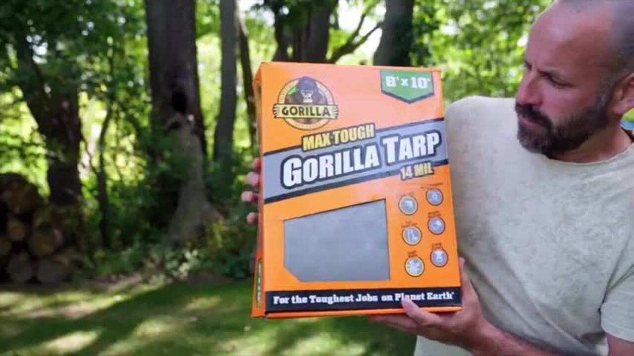 Gorilla 10 ft. W x 14 ft. L Silver Heavy Duty Tarp 97053 - The