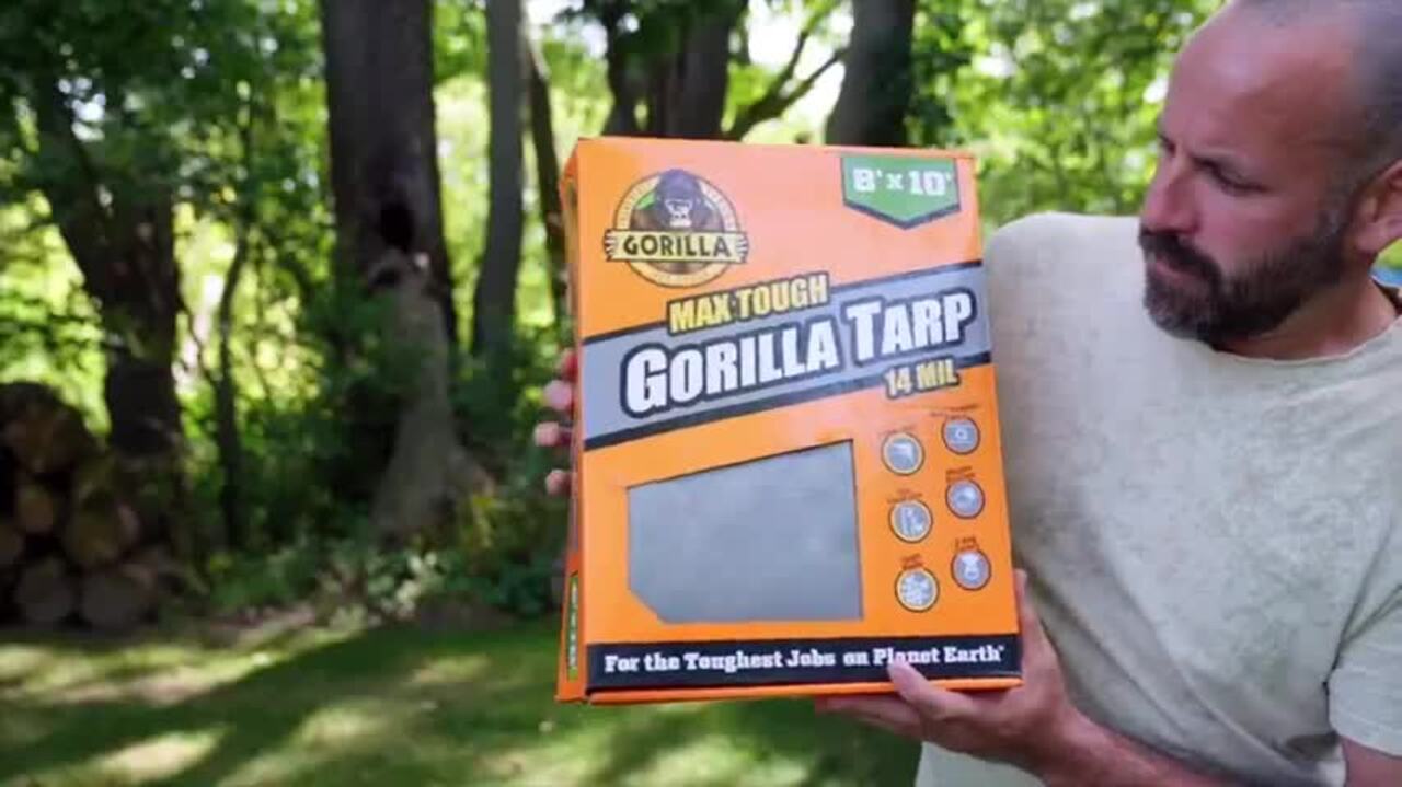 Gorilla 10 ft. W x 14 ft. L Silver Heavy Duty Tarp 97053