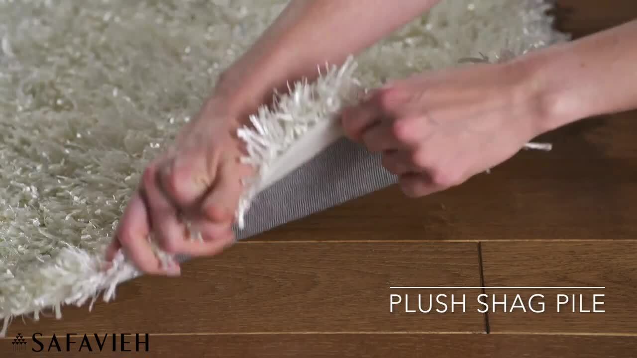 Extra Thick Shaggy Rug in Off White #56337
