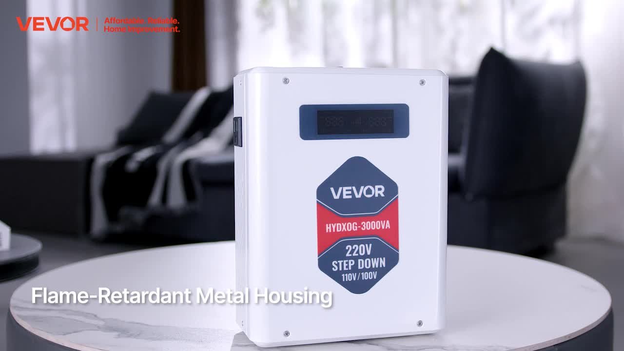 VEVOR Step Up Voltage Converter 2000VA Heavy Duty Voltage Power