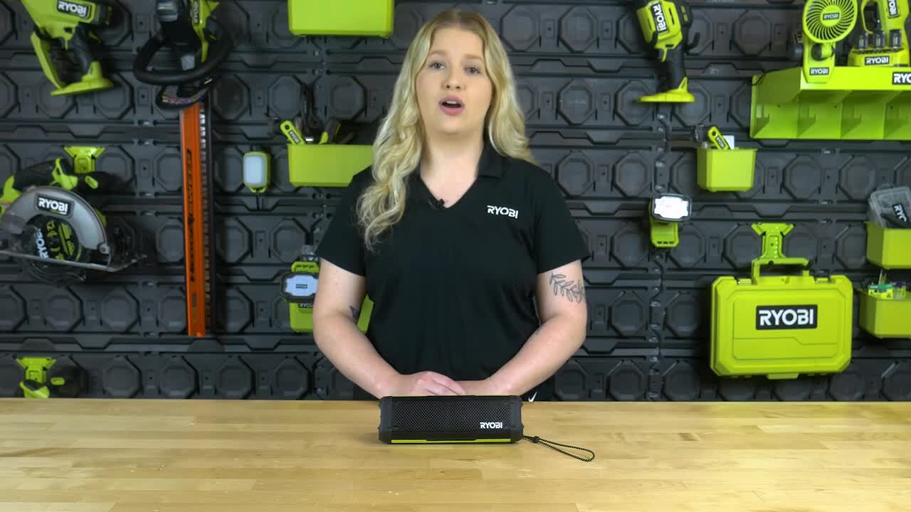 リバーブユニット　ブラックライト　Bluetooth CRAFTY2 バイブラ RYOBI USB Lithium Cordless Bluetooth Charging Speaker Kit with 2.0