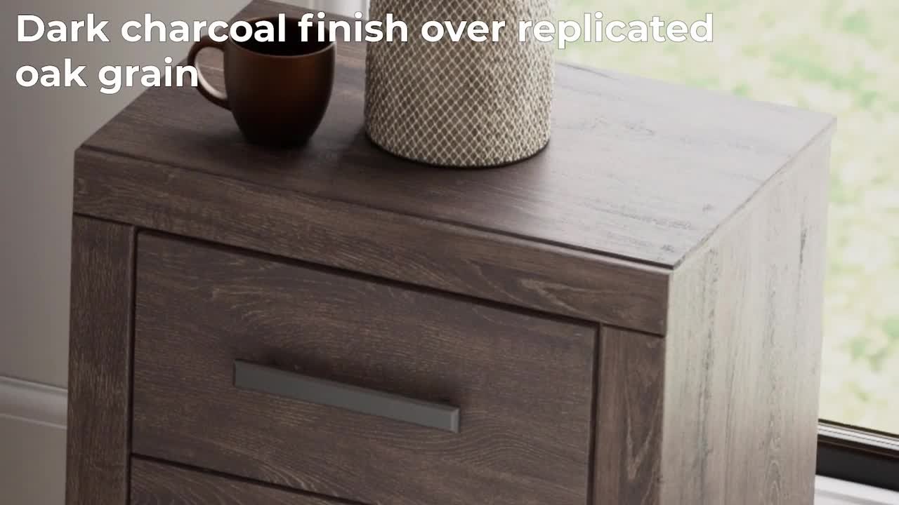 Signature DESIGN BY ASHLEY Prendonea Gray 2 Drawer 22 in. W