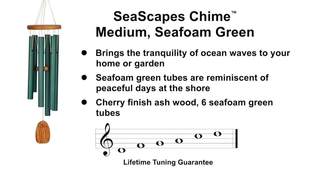 Woodstock Chimes Seascape Chime - Medium Seafoam Green