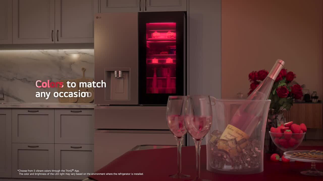 LG 29 cu. ft. SMART MyColor InstaView Standard-Depth MAX 4-Door