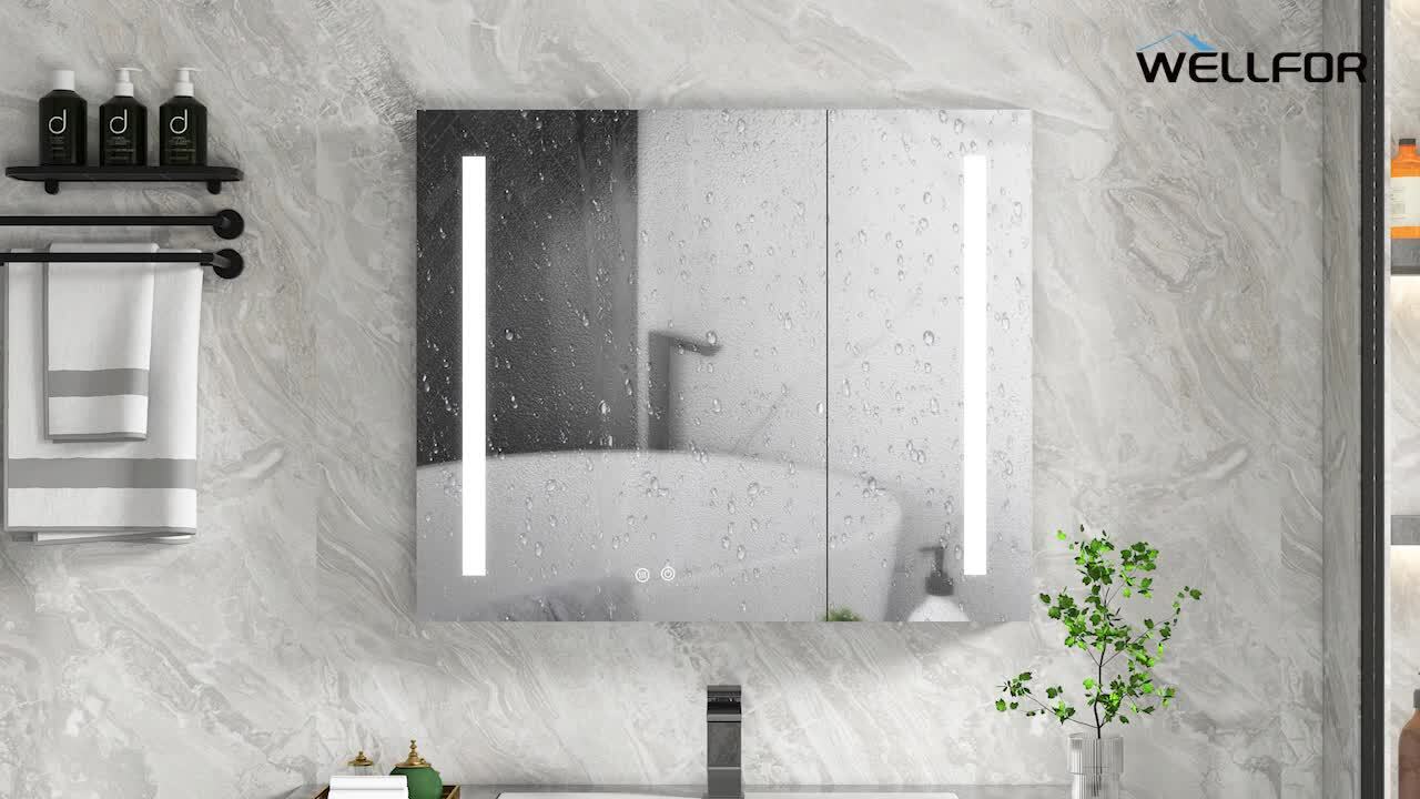 16X16 Inch Mirror Square Anti Rust Waterproof Shower Niche for