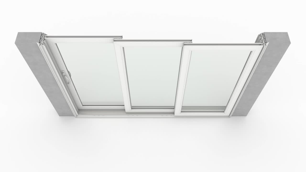 V4500 Multi-Slide 105 in. x 80 in. Universal Handing Low-E Desert Sand Vinyl 3-Panel Prehung Patio Door V4500 Multi-Slide 105 in. x 80 in. Universal Handing Low-E Desert Sand Vinyl 3-Panel Prehung Patio Door