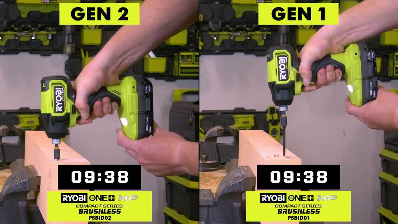 18-Volt ONE+ Cordless Brushless 3-Speed 1/4 in. Hex Impact Driver with 4.0 Ah Lithium-Ion Battery