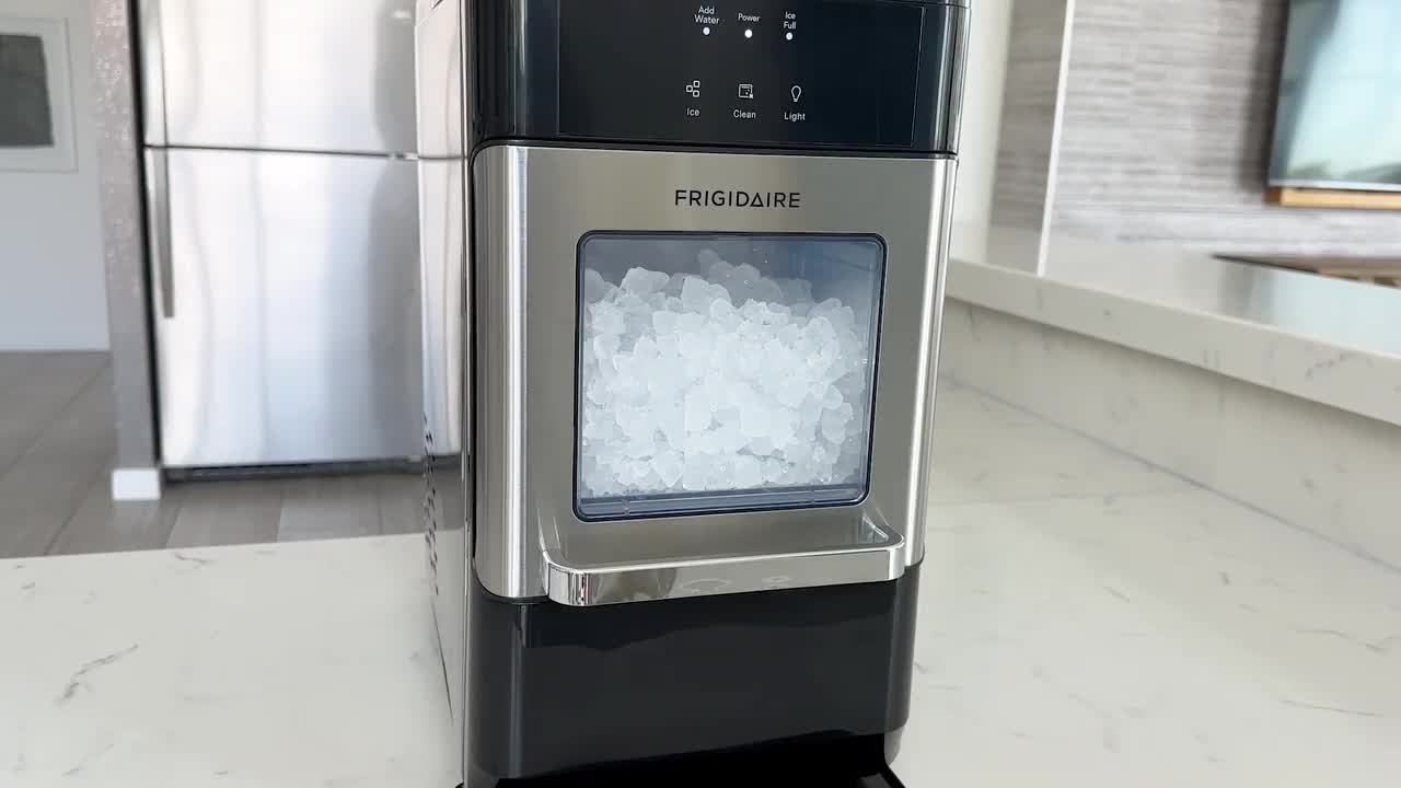 Frigidaire Gallery Nugget Ice Maker – 44 Lbs Per Day, Self-Cleaning, Countertop Chewable Ice | Crunchy, Chewable Ice, Fits Under Cabinets