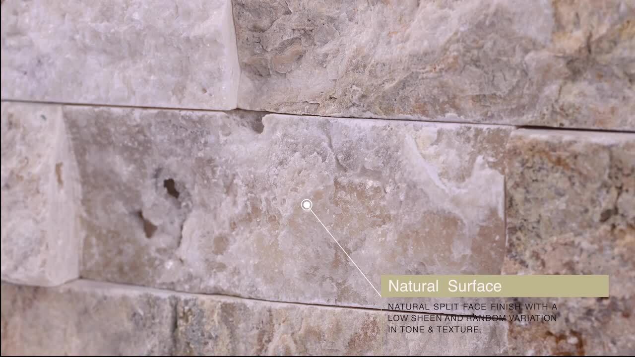 Philadelphia Ledger Panel 6 in. x 24 in. Natural Travertine Wall Tile (10 cases /60 sq. ft. / Pallet)