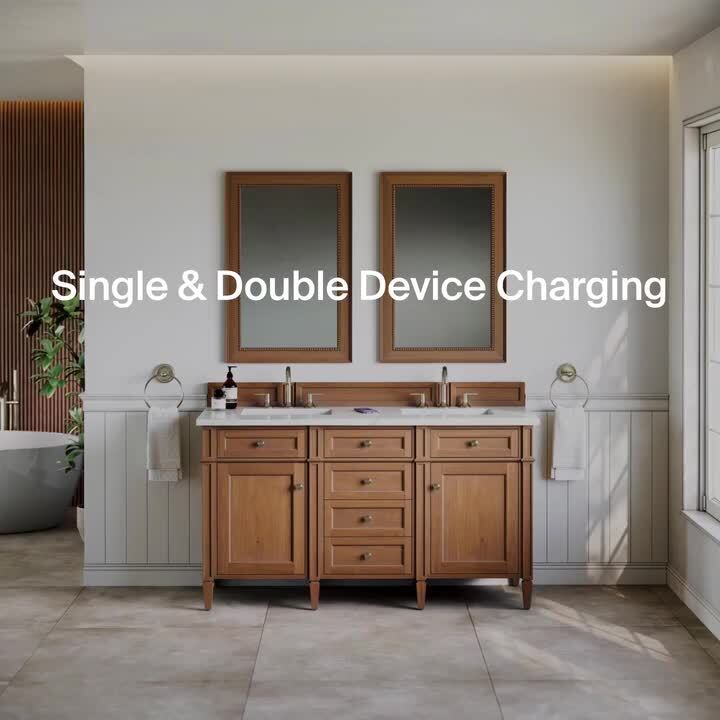 James Martin Vanities Hudson 60.0 in. Single Bath Vanity in Light