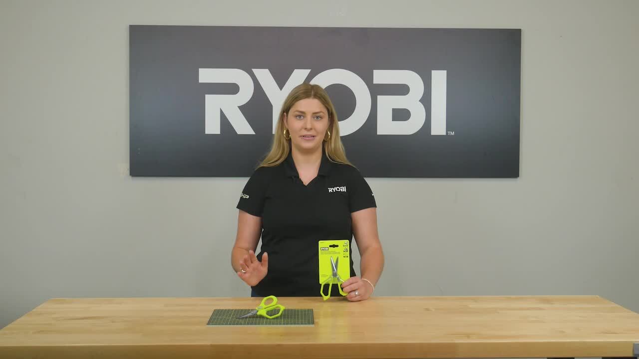RYOBI Non-Stick Precision Scissors RHCSP01 - The Home Depot
