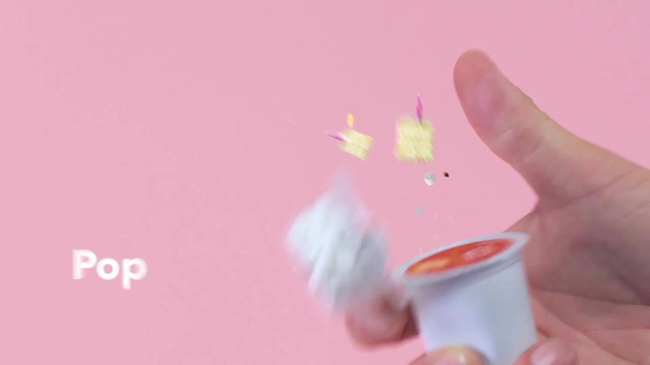 CAFE CAPS Birthday Cake Hot Cocoa w/ Marshmallow, Sprinkle Inclusions Single Serve Cups for