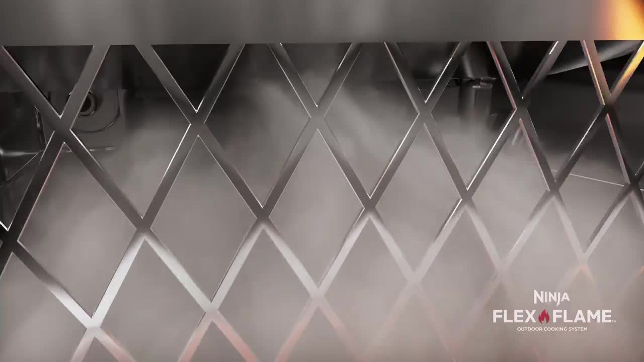 Ninja FlexFlame Brat- & Rauchrost – Erweiterbar, Edelstahl, Für PG300 Serie, Bis 6,8 Kg