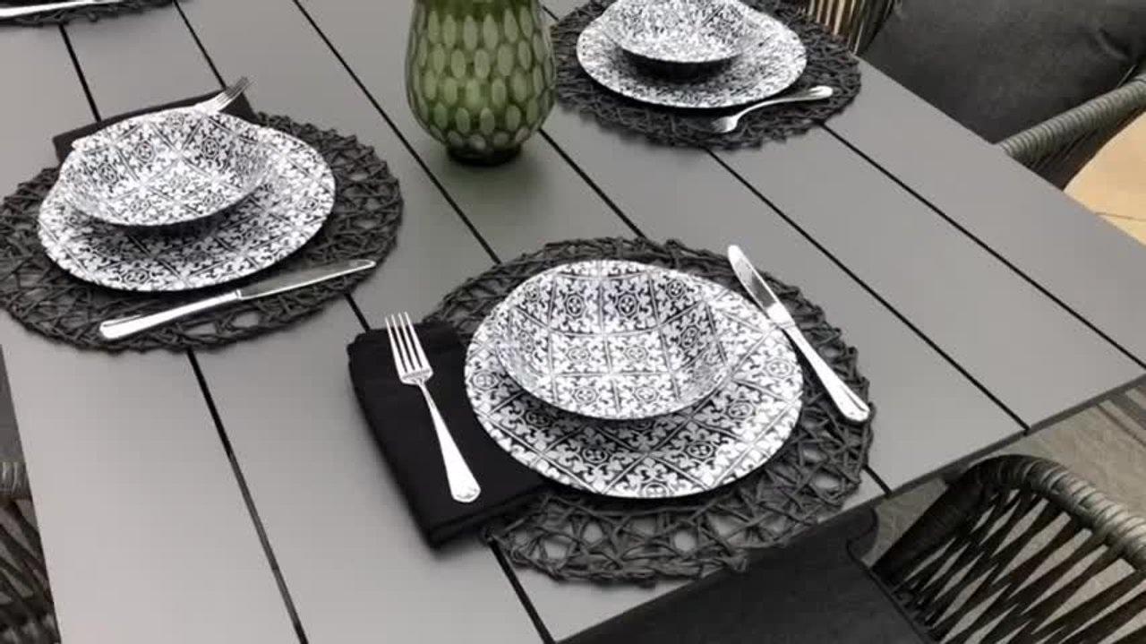 PURPLE LEAF 9-Piece All-Weather Wicker Outdoor Dining Set with