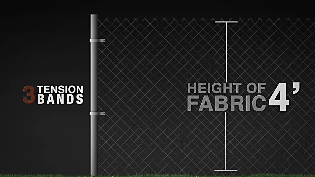 Everbilt 2-3/8 in. Galvanized Steel Chain Link Fence Black Tension Band  328524BKEB - The Home Depot