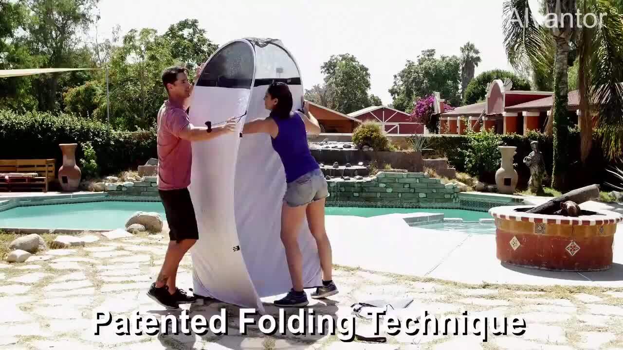 Changing discount tent folding