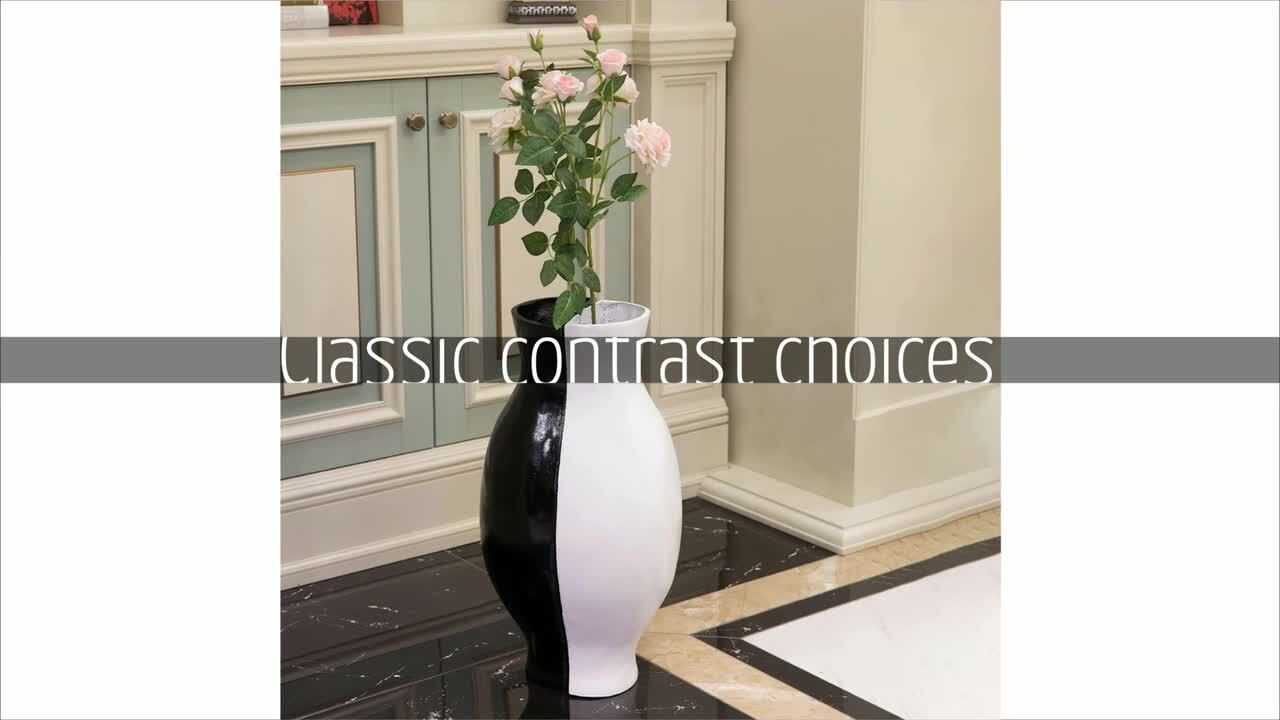 Uniquewise Tall Narrow Vase, Modern Floor Vase, Decorative Gift, Vase for  Interior Design, 24.5 Inch Vase - Set of 2 White QI003999.WT.2 - The Home  Depot