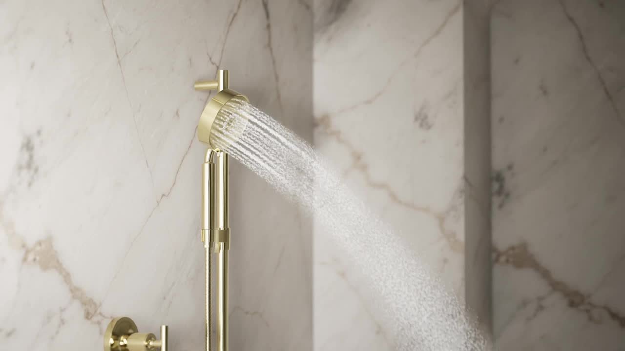 KOHLER Purist 3-Spray Patterns 2.5 GPM 5 in. Wall Mount Handheld