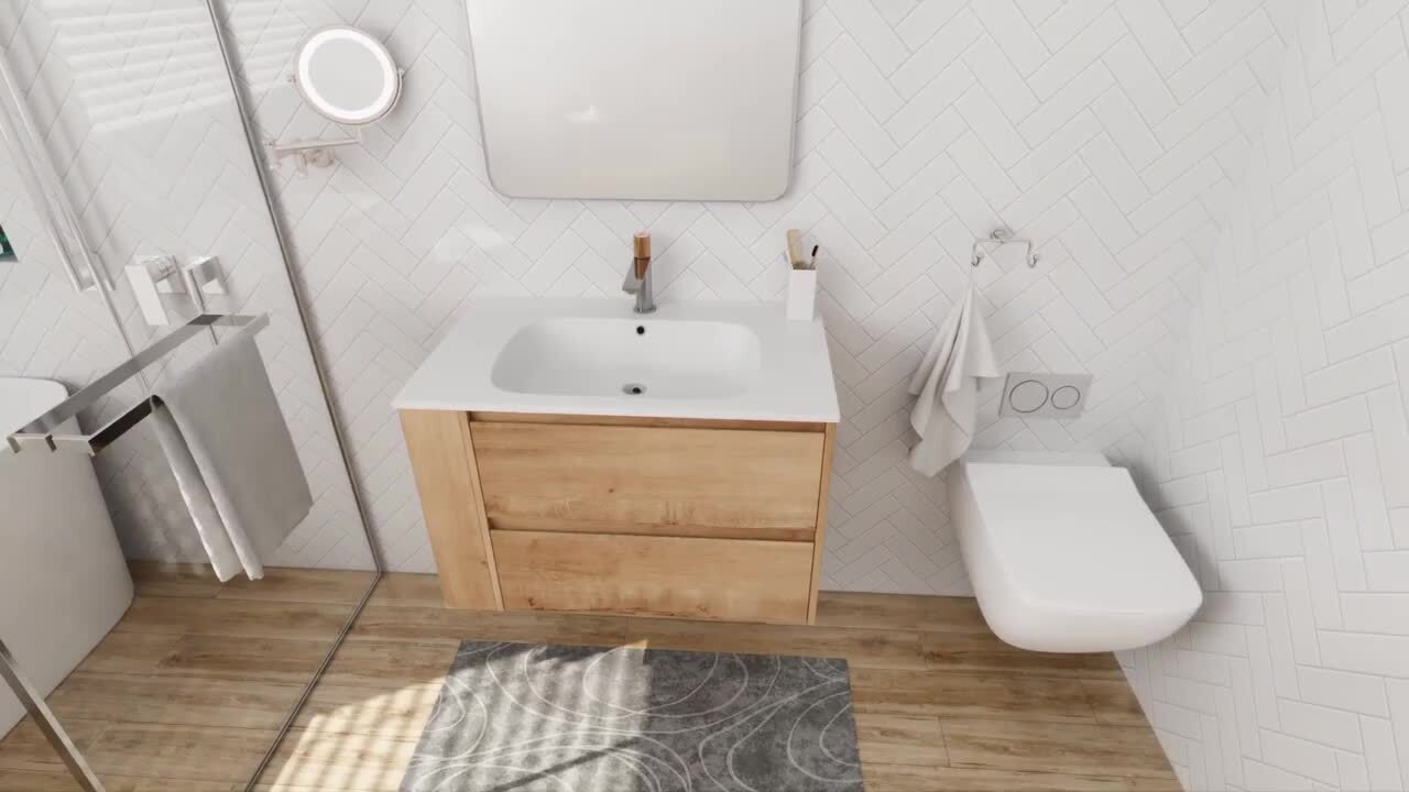 UPIKER 29.7 in. W x 18.10 in. D x 19.40 in. H Single Sink UPIKER 29.7 in. W x 18.10 in. D x 19.40 in. H Single Sink