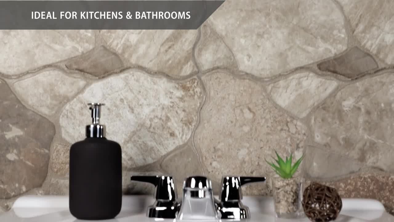 Merola Tile Canet Gris 17 in. x 17 in. Porcelain Floor and Wall