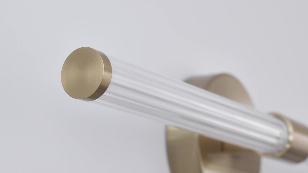 Deyidn 30.31 in. 1-Light Gold LED Vanity Light Bar with