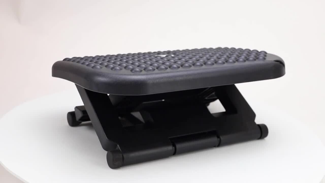 Mind Reader Adjustable Ergonomic Under Desk Foot Rest Plastic 6 14
