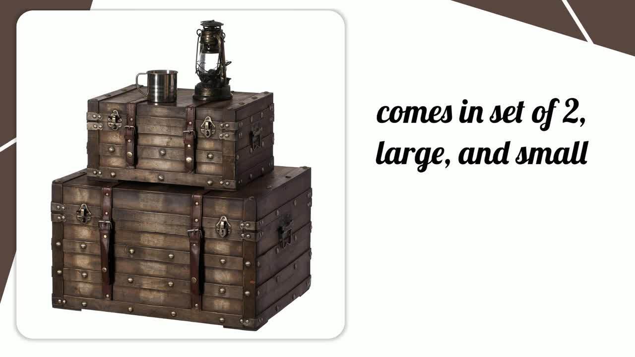 Reviews for Vintiquewise 11.5 in. x 15 in. x 19 in. Wooden Large