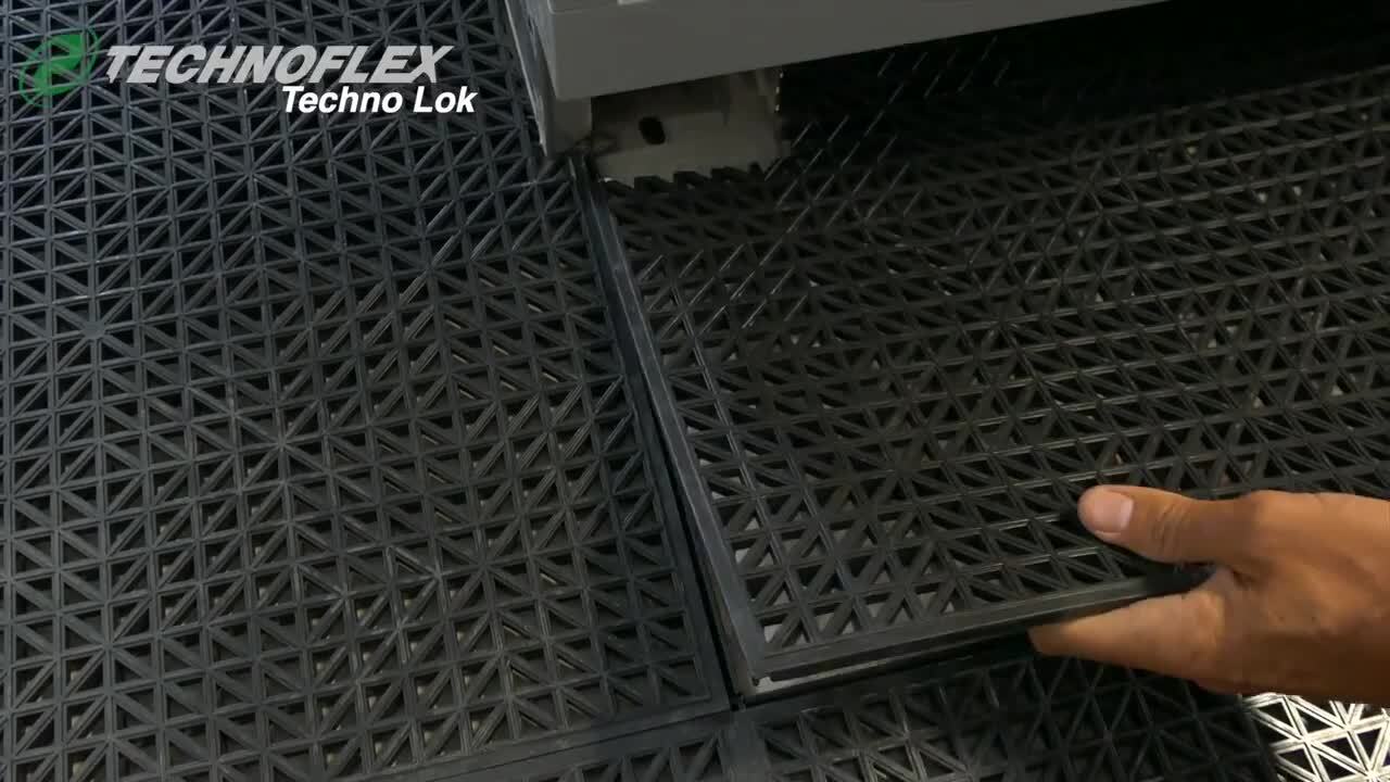Bergo Unique 14.9 in. x 14.9 in. Graphite Polypropylene Garage Floor Tile (21.6 sq. ft. / case) Bergo Unique 14.9 in. x 14.9 in. Graphite Polypropylene Garage Floor Tile (21.6 sq. ft. / case)