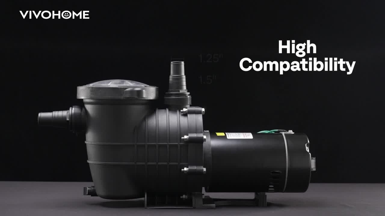 VIVOHOME 1.5 HP 6498 GPH Powerful Copper Motor Dual Voltage Self