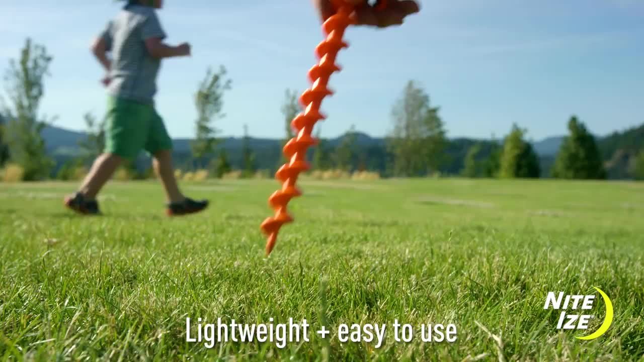 Nite Ize Orange Screw Ground Anchor-Small-Bright Orange SST-31
