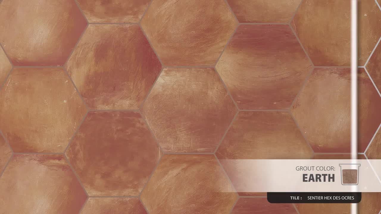 Merola Tile Sentier Hex des Ocres 6 in. x 6 in. Porcelain Floor