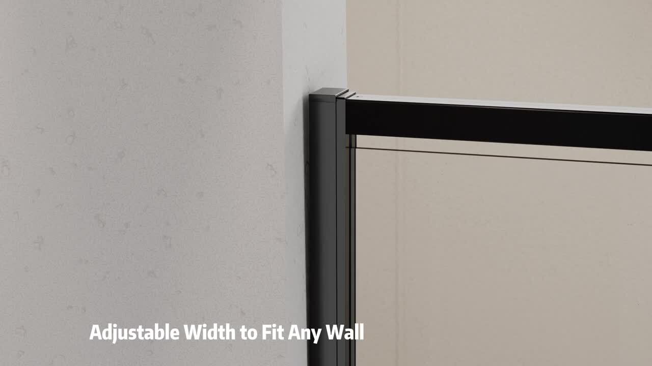 Xspracer Victoria 56-60 in. W x 76 in. H Sliding Frameless Shower Door in Chrom Finish with Clear SGCC Tempered Glass