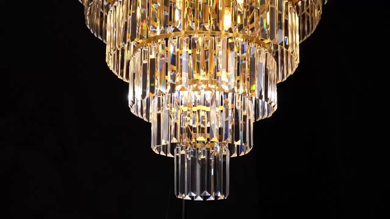 YUYI Modern Chandelier 40 in.20-Lights Gold Chandelier for Dining