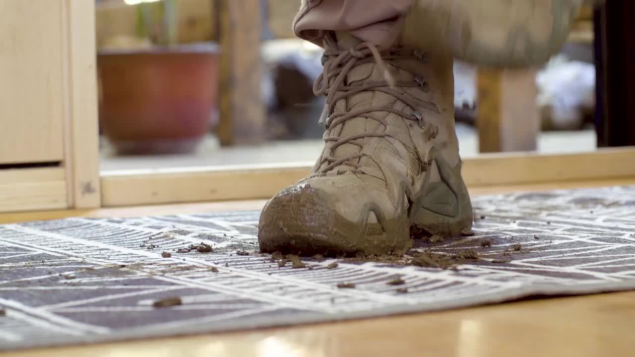 My Magic Carpet - Medina Moroccan Diamond Ivory 5 ft. x 7 ft. Trellis Washable Area Rug