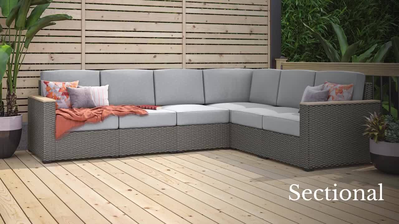 HOMESTYLES Boca Raton Brown 3-Piece Wicker Rattan Patio