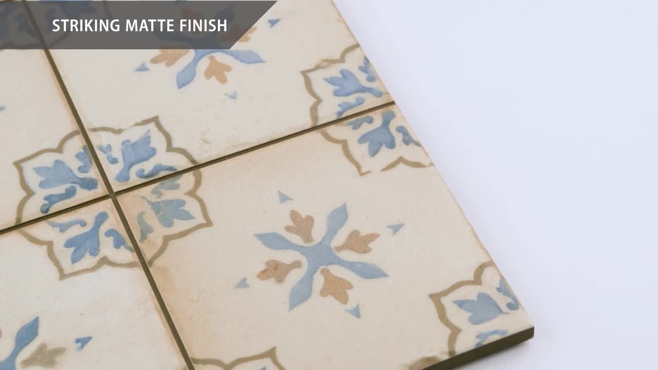 Merola Tile Mirambel Azul 13 in. x 13 in. Ceramic Floor and Wall