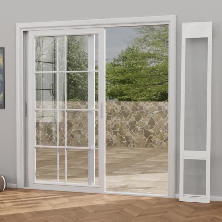 Everbilt 10 x 16 Large White Freedom Patio Panel 76 to