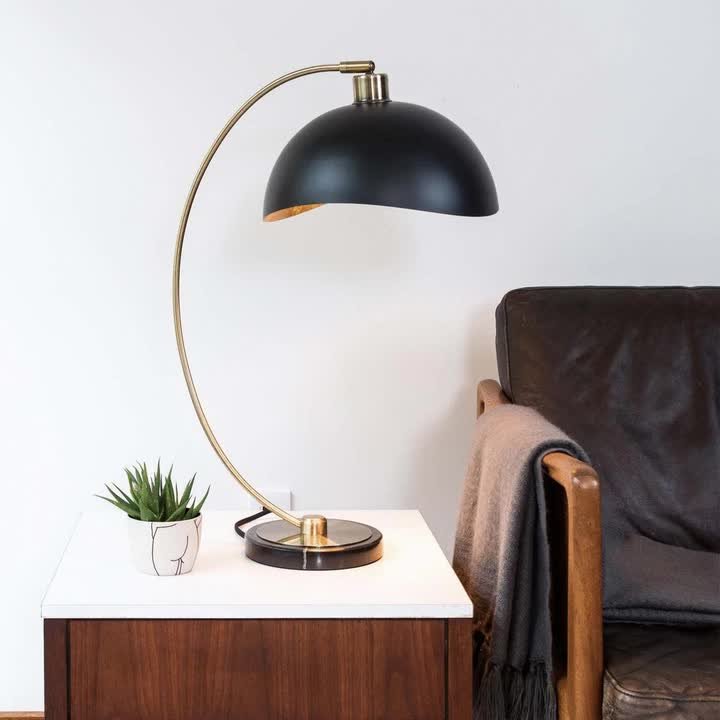 NOVA of California Luna Bella Table Lamp Weathered Brass - image 3