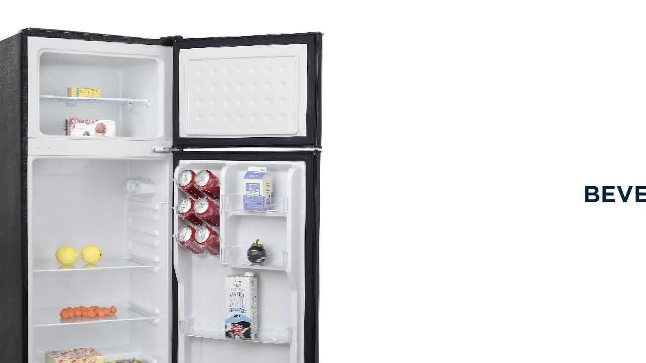 Commercial Cool 7.7 cu. ft. Top Freezer Refrigerator in Black