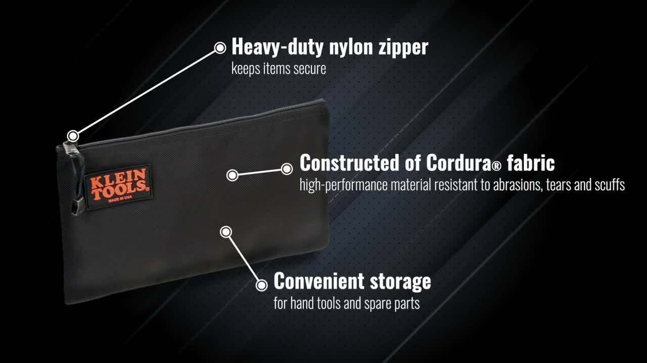 12.5 in. Cordura Ballistic Nylon Zipper Tool Bag 12.5 in. Cordura Ballistic Nylon Zipper Tool Bag