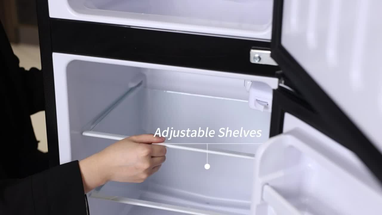 JEREMY CASS 3.5 cu. ft. Mini Refrigerator in Silver with Freezer