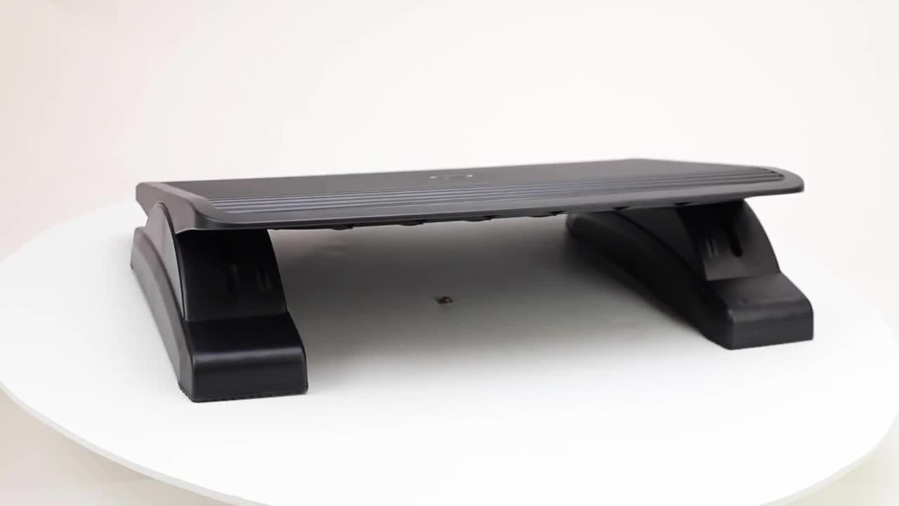 Mind Reader Black Metal Adjustable Foot Rest for Under Desk FOUREST-BLK -  The Home Depot
