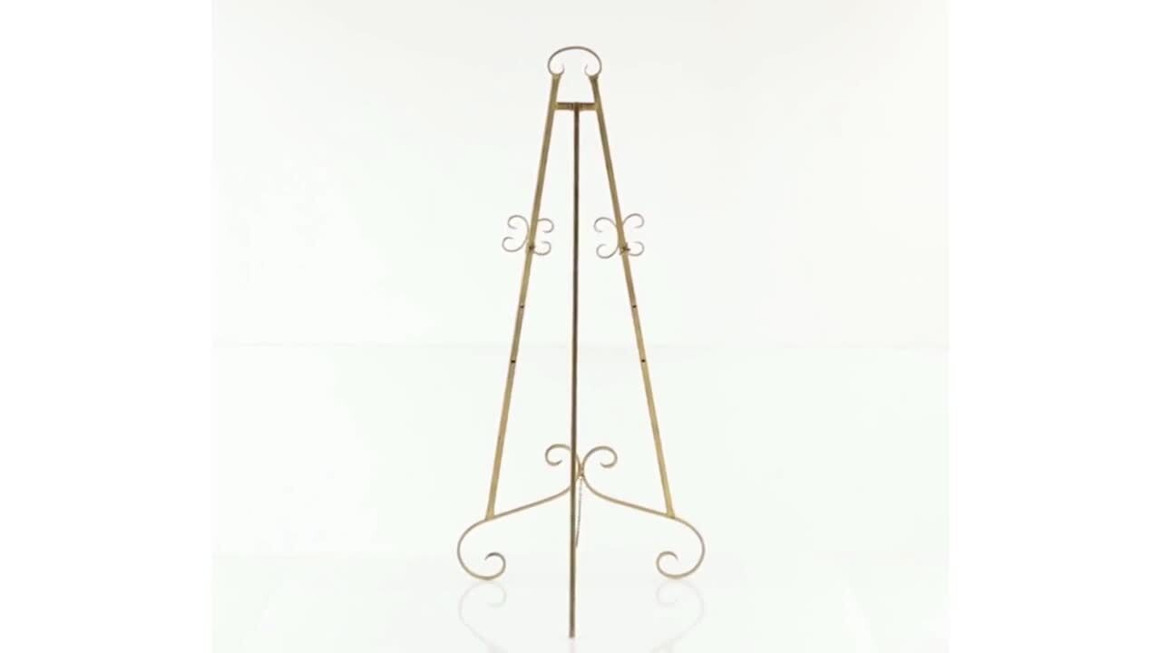 Gold Swirl Collapsible Tabletop Easel