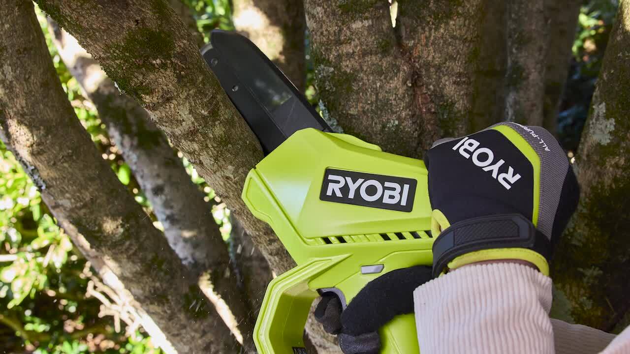 RYOBI 12V 6 in. Cordless Battery Compact Pruning Mini Chainsaw