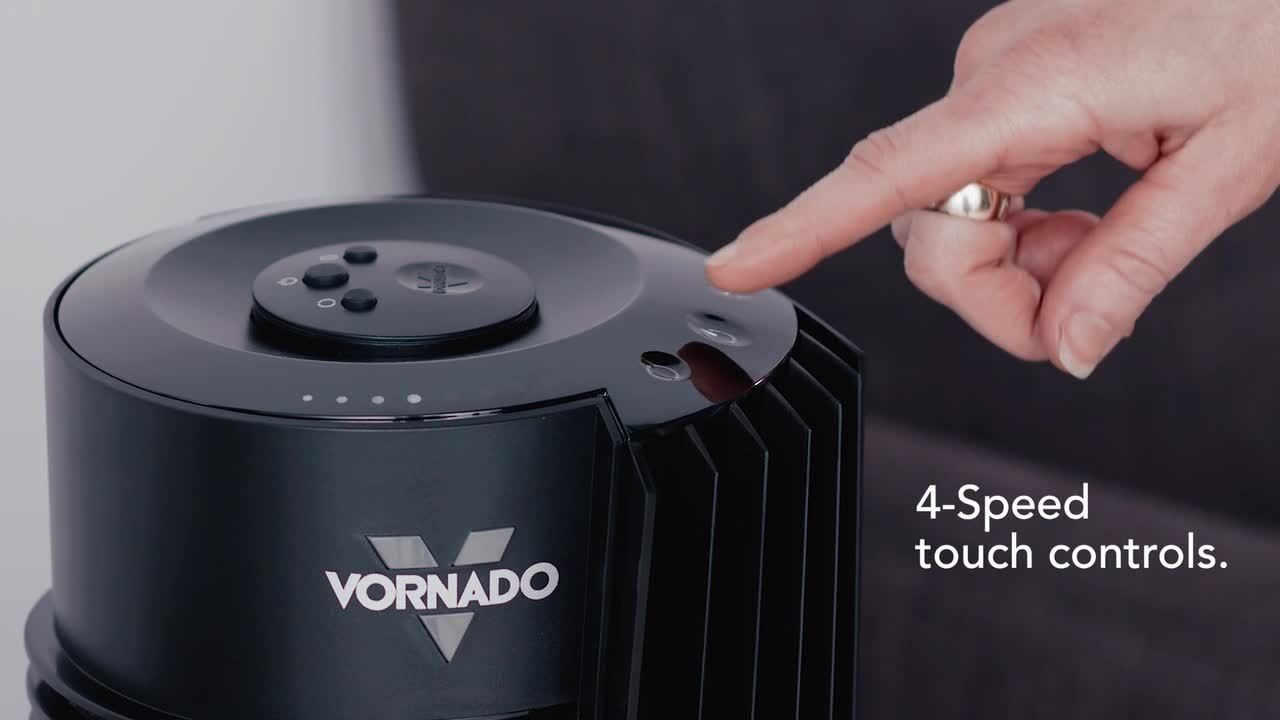 Vornado OSC54 32 in. 4 Fan Speeds Tower Fan in Black with Remote