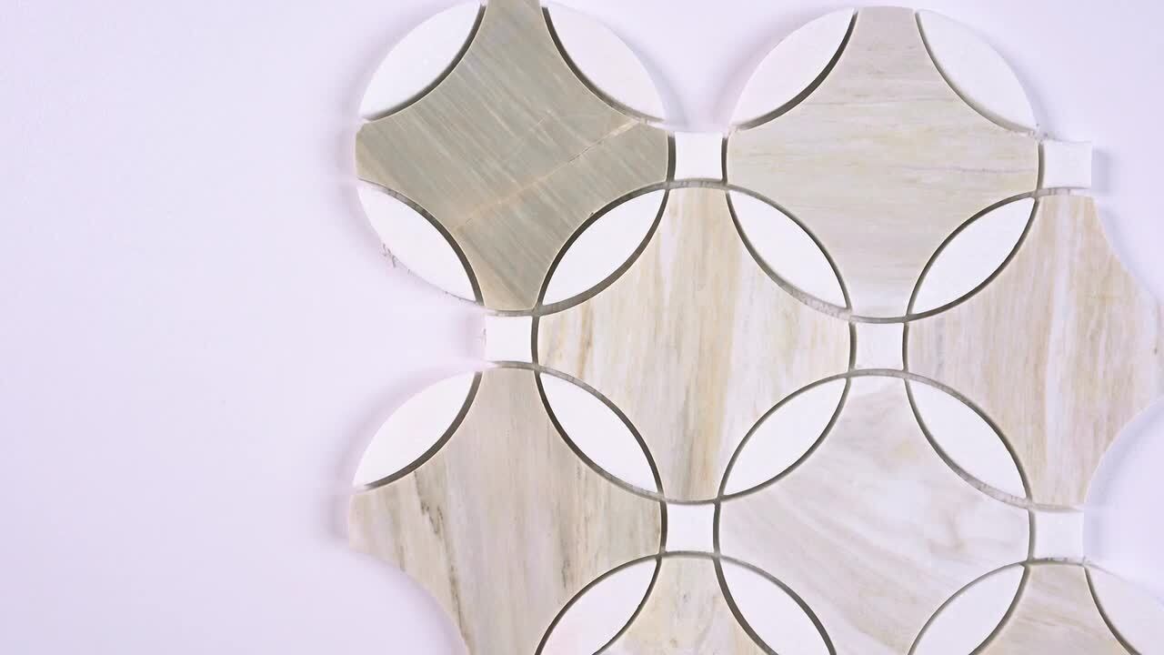 Cecily 11.5 in. x 14.5 in. Polished Marble Look Floor and Wall Tile (9.5 sq. ft./Case) Cecily 11.5 in. x 14.5 in. Polished Marble Look Floor and Wall Tile (9.5 sq. ft./Case)