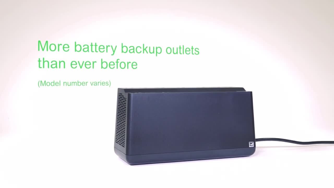 APC UPS Battery Backup & Surge Protector, 900VA APC Back-UPS (BN900M) - AC  120 V - 480 Watt
