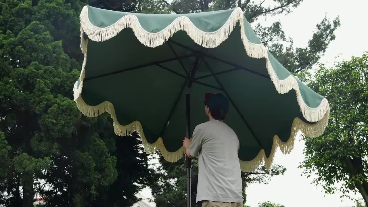 indian fringed patio umbrellas Business & Pleasure Co. The Umbrella Sea portable umbrellas Garden Parasols, & Their Benefits
