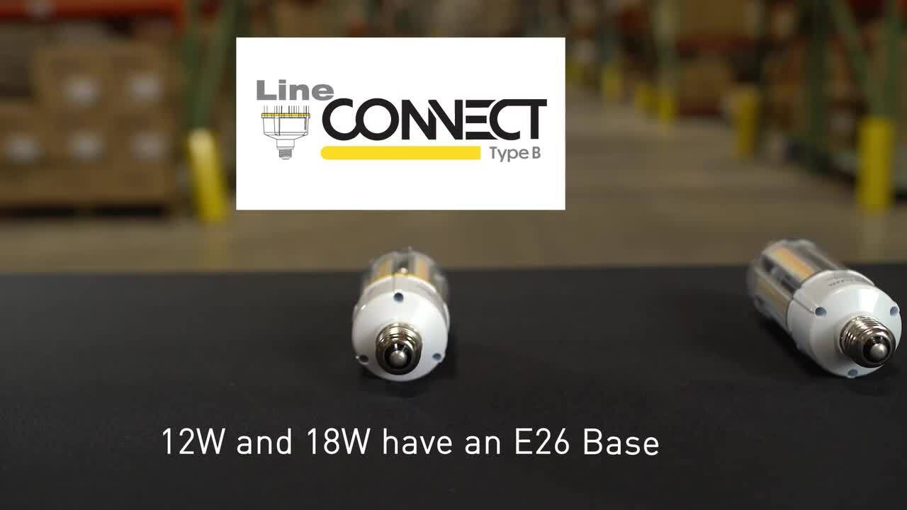 250-Watt Equivalent 54-Watt Corn Cob ED28 HID LED High Bay Bypass Light  Bulb Mog 120-277-Volt Selectable 300040005000K