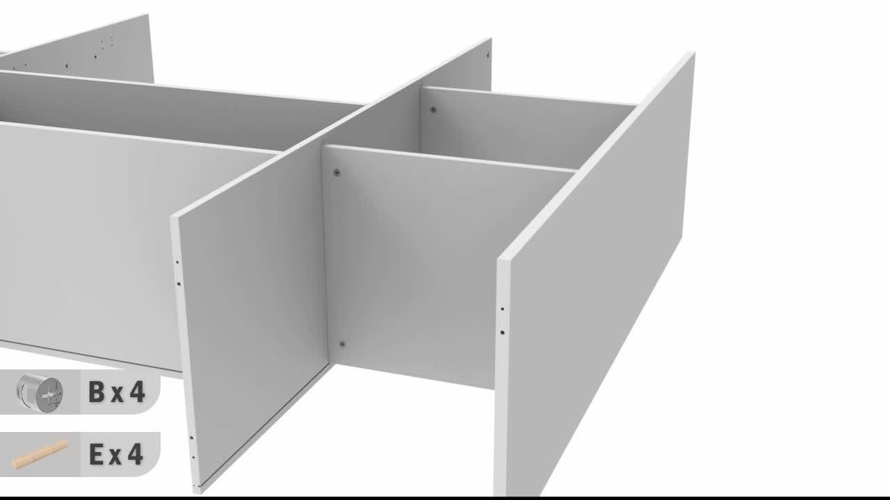 FUFU&GAGA White Wood 63 in. W Buffet and Hutch Kitchen FUFU&GAGA White Wood 63 in. W Buffet and Hutch Kitchen